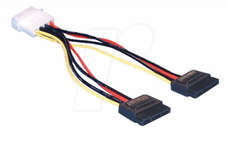 WENTRONIC - goobay - SATA-Kabel - interne Stromversorgung, 4-polig (M)