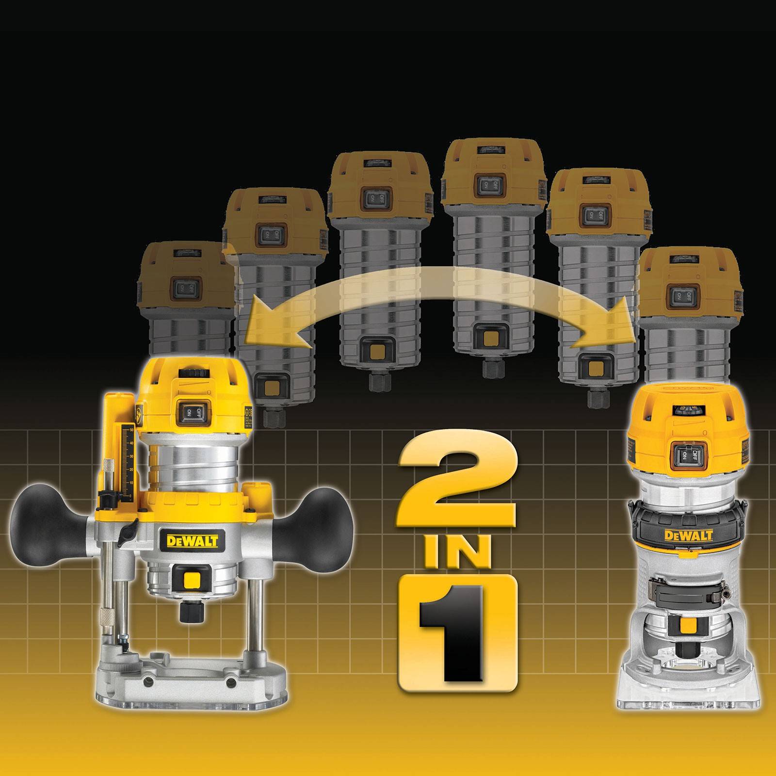 DeWALT Multifunktions-Fräse D26204K-QS