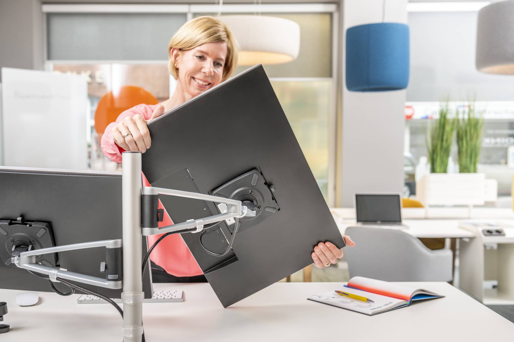 NOVUS MY twin arm 2.0 G Monitorhalter-Set