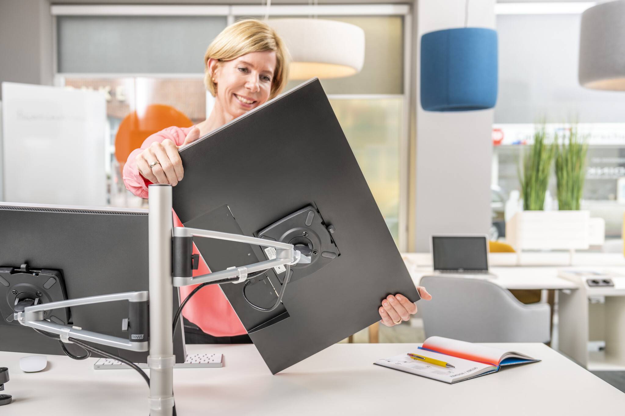 NOVUS MY twin arm 2.0 G Monitorhalter-Set