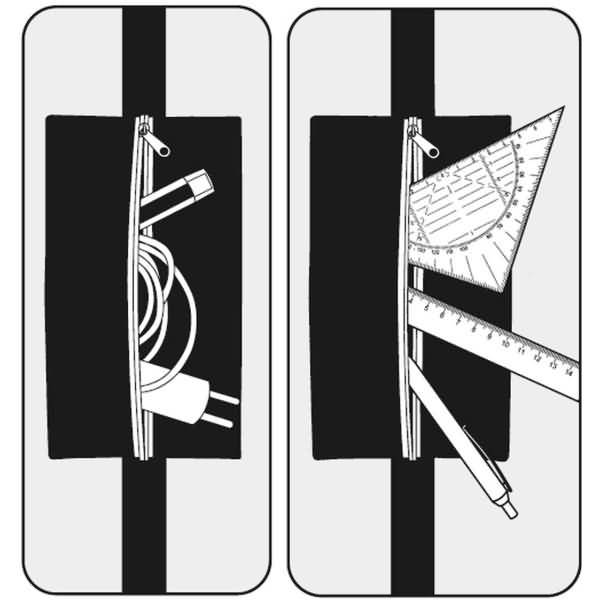 Utensilientasche Velobag Flex 115x255mm bis A4 schwarz