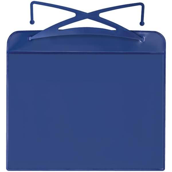 Kunststoff-Bügeltasche A5 225x200mm blau