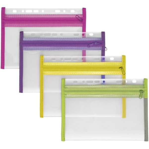 Dokumentenhülle Velobag XXS Euro-Lochung PP glänzend sortiert