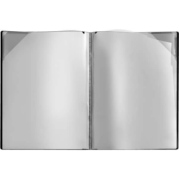 Sichtmappe Diamond A4 4 Sichttaschen schwarz