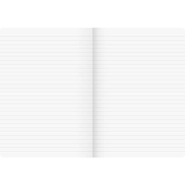 Brunnen 104347190, Monochromatisch, Schwarz, A4, 96 Blätter, 90 g/m², Liniertes Papier