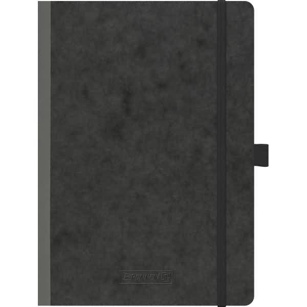 Kladde Fact!plus A5 kariert 96 Blatt 90g/qm Karton-Einband flexibel Gummizugverschluß schwarz