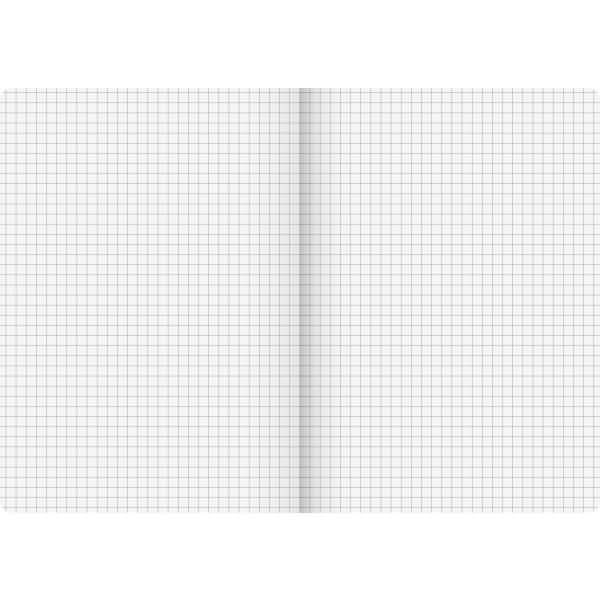 Leerer hellgrauer Graph-Papierhintergrund mit einer schwachen vertikalen Mittelfirn und keinem anderen sichtbaren Inhalt.