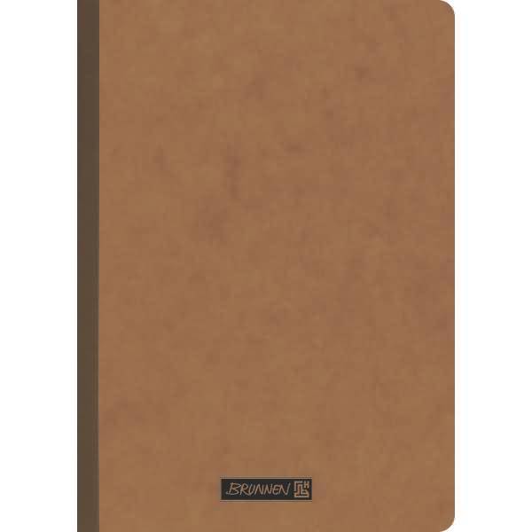 Braunes leeres Notizbuch-Cover mit kleinem „BRUNNEN