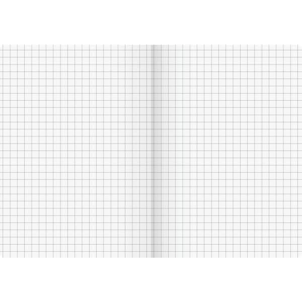 Kladde Fact!plus A6 kariert 96 Blatt 90g/qm Karton-Einband flexibel Gummizugverschluß braun