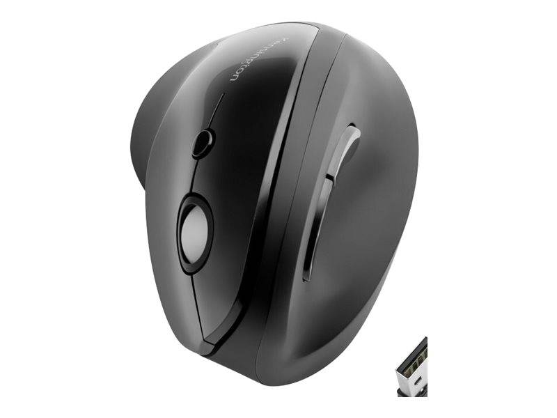 Kensington Pro Fit Ergo Vertical Wireless Mouse - Vertikale Maus - ergonomisch - Für Rechtshänder - 6 Tasten - kabellos