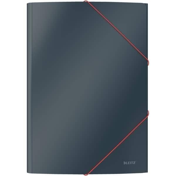 Eckspannermappe Cosy A4 Karton grau