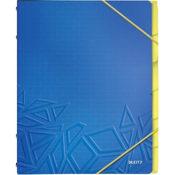 Ordnungsmappe Urban Chic A4 PP 6 Fächer blau