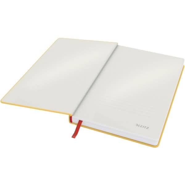 Notizbuch Cosy A5 fester Einband kariert gelb