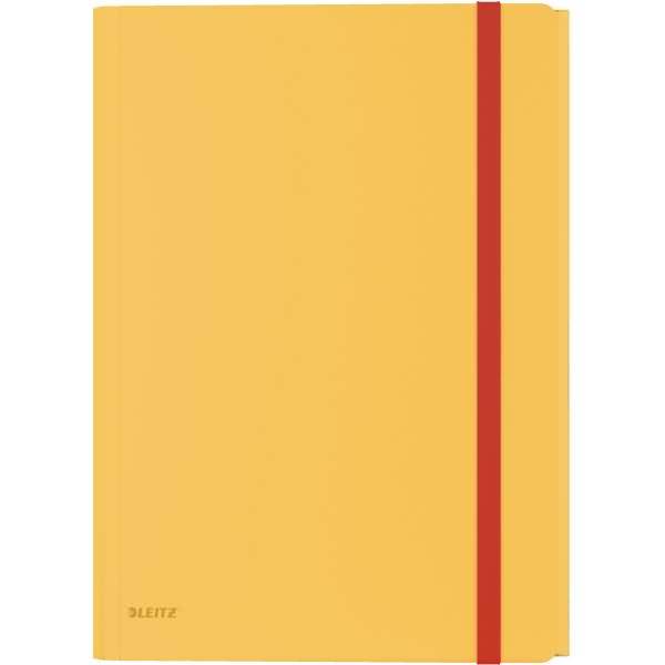 Eckspannermappe Cosy A4 PP mit Tasche gelb