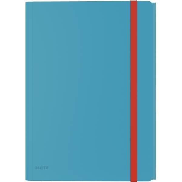 Eckspannermappe Cosy A4 PP mit Tasche blau