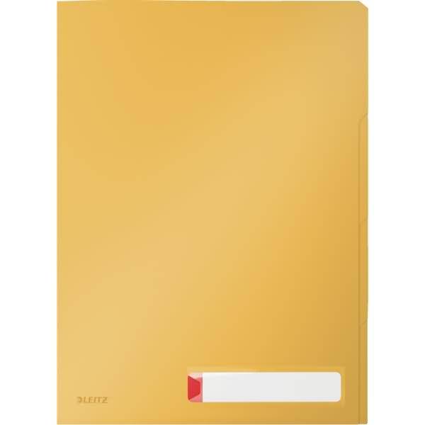 Sichthülle Cosy mit 3 Fächern A4 PP genarbt VE=3 Stück gelb