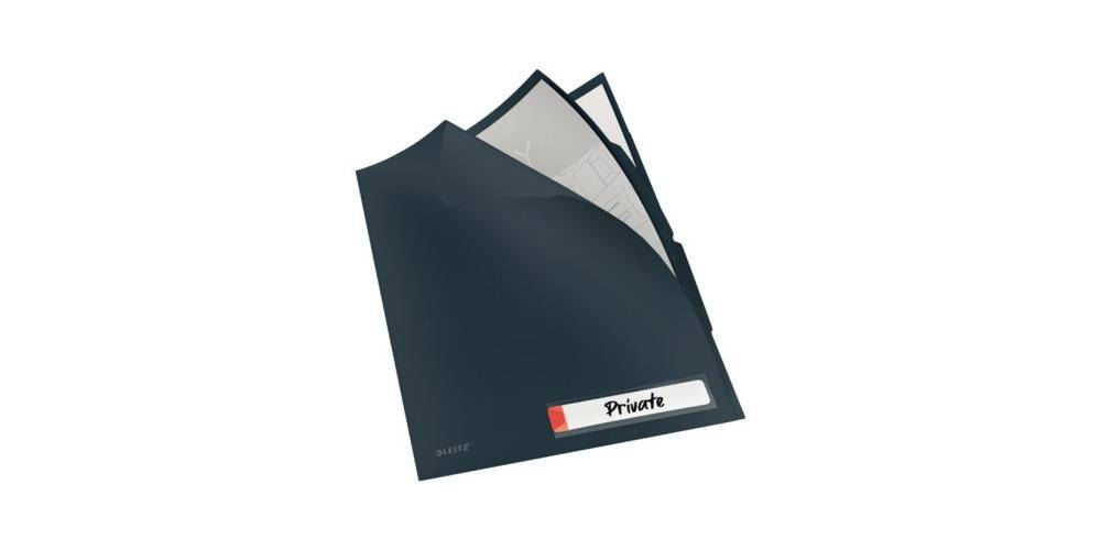 Leitz Sichthlle Cosy Privacy DIN A4 0,20mm oben rechts halb offen