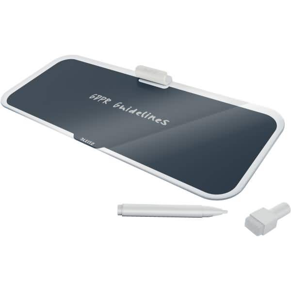 Desktop-Memoboard Cosy Sicherheitsglas 460x140x60mm grau