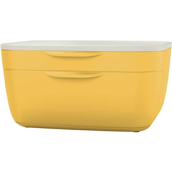 Schubladenset Cosy A4 2 Schubladen Polystyrol gelb/hellgrau