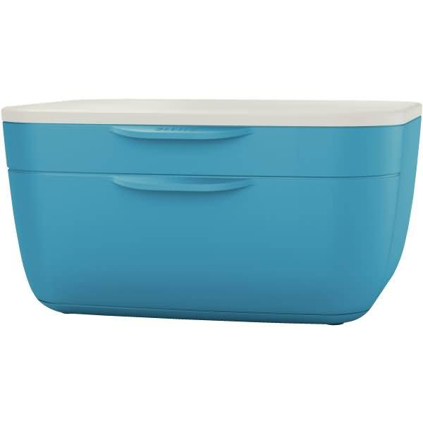 Schubladenset Cosy A4 2 Schubladen Polystyrol blau/hellgrau