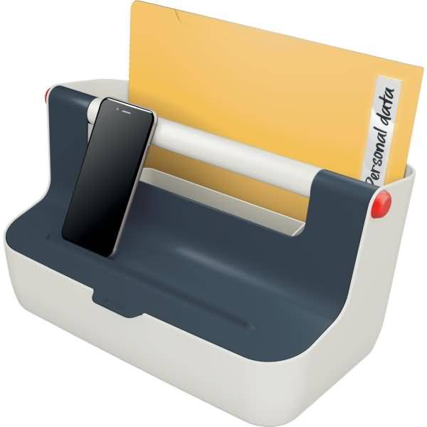 Mobile Aufbewahrungsbox Cosy ABS-Kunststoff hellgrau/grau