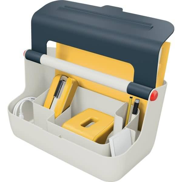 Mobile Aufbewahrungsbox Cosy ABS-Kunststoff hellgrau/grau