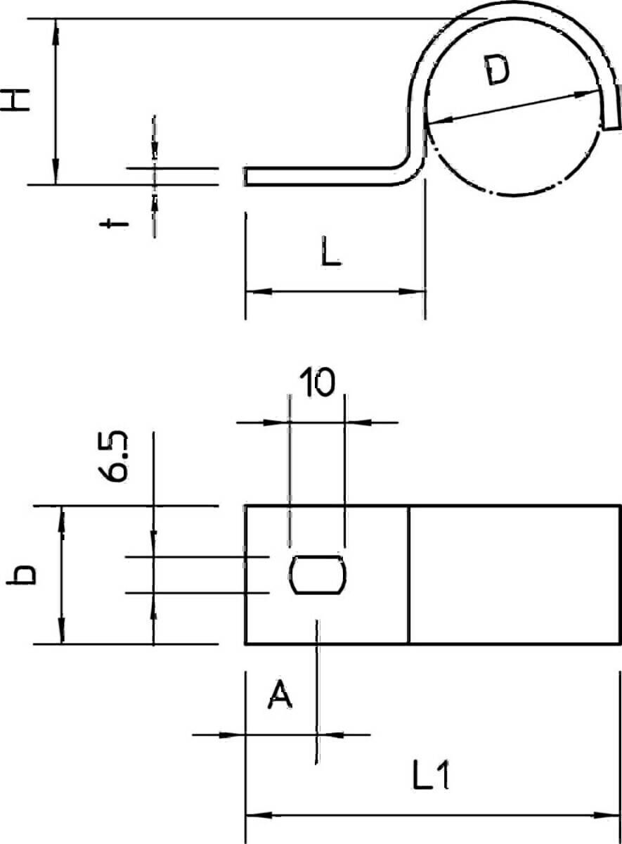 OBO Bettermann Befestigungsschelle 822 32 FT