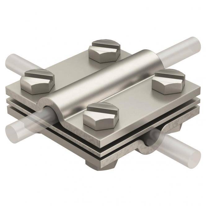 OBO 252 8-10 V4A Kreuzverbinder 8-10mm A4 1.4571 5312318 Install.Baumaterial Befestigungsmaterial