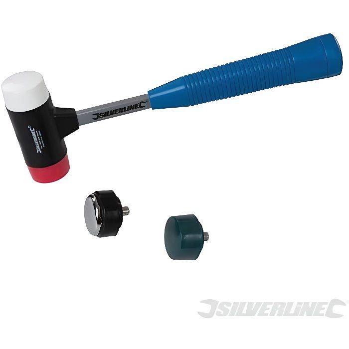 SILVERLINE Mallet mit 4 austauschbaren Köpfen