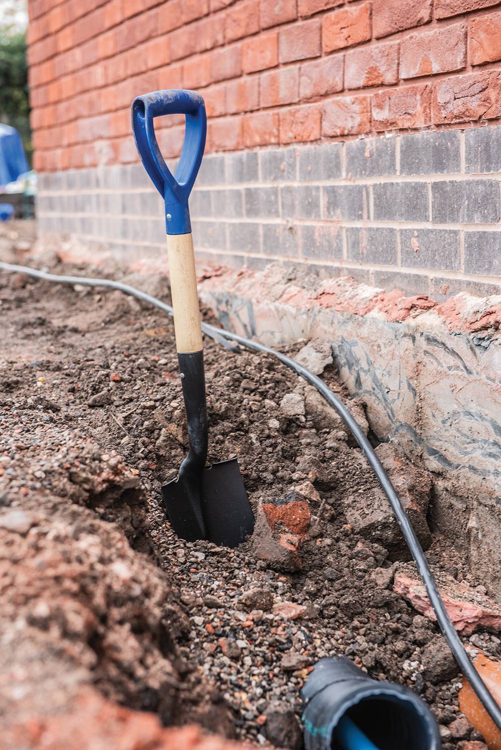 Spitzer Mini-Rundspaten 700mm