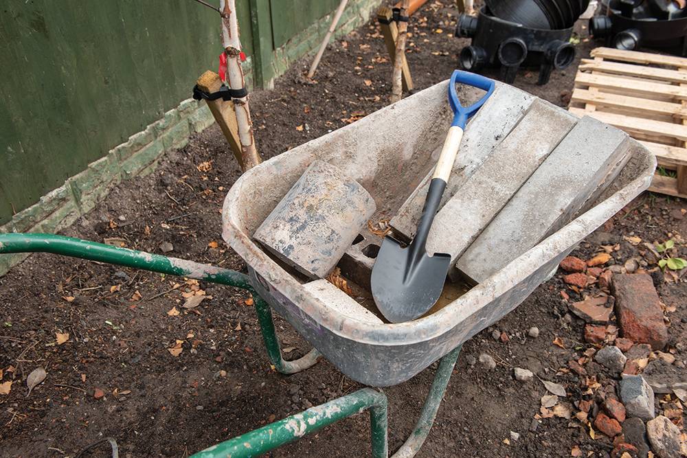 Spitzer Mini-Rundspaten 700mm