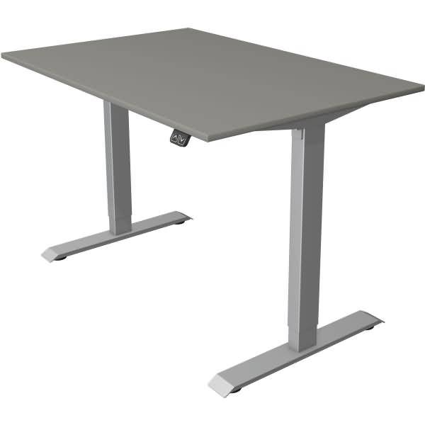 Sitz-/Stehtisch Move 1 elektr. höhenverstellbar BxTxH 120x80cm -123cm grafit/silber