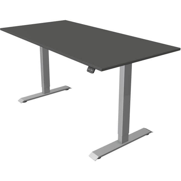 Sitz-/Stehtisch Move 1 elektr. höhenverstellbar BxTxH 160x80 -123cm anthrazit/silber