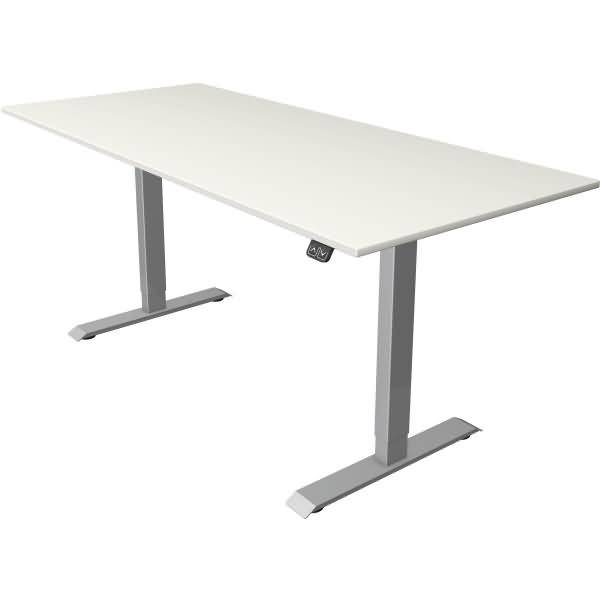 Sitz-/Stehtisch Move 1 elektr. höhenverstellbar BxTxH 180x80 -123cm weiß/silber
