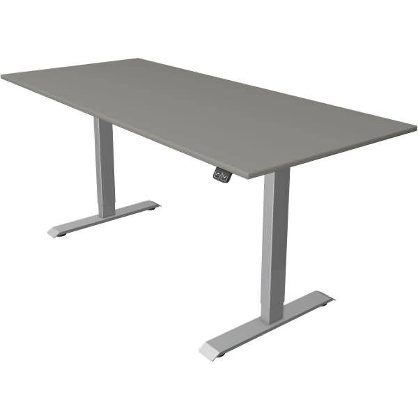 Sitz-/Stehtisch Move 1 elektr. höhenverstellbar BxTxH 180x80 -123cm grafit/silber