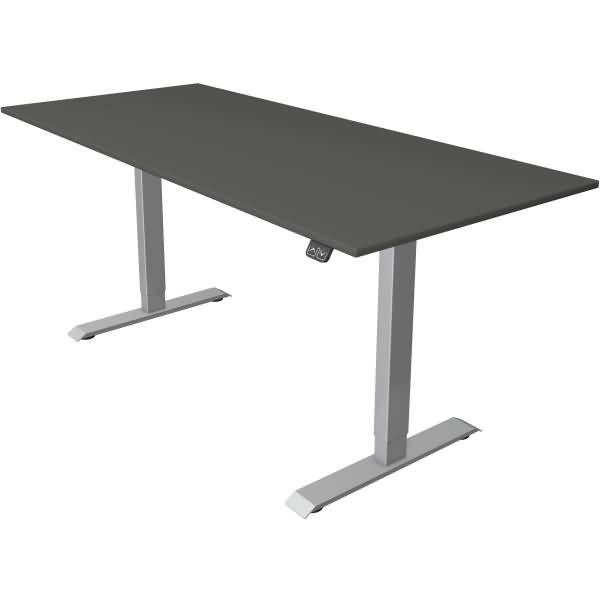 Sitz-/Stehtisch Move 1 elektr. höhenverstellbar BxTxH 180x80 -123cm anthrazit/silber