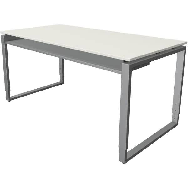 Schreibtisch Architekt BxTxH 160x80x75cm Bügelgestell weiß