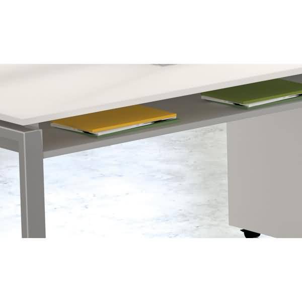 Schreibtisch Architekt BxTxH 160x80x75cm Bügelgestell weiß