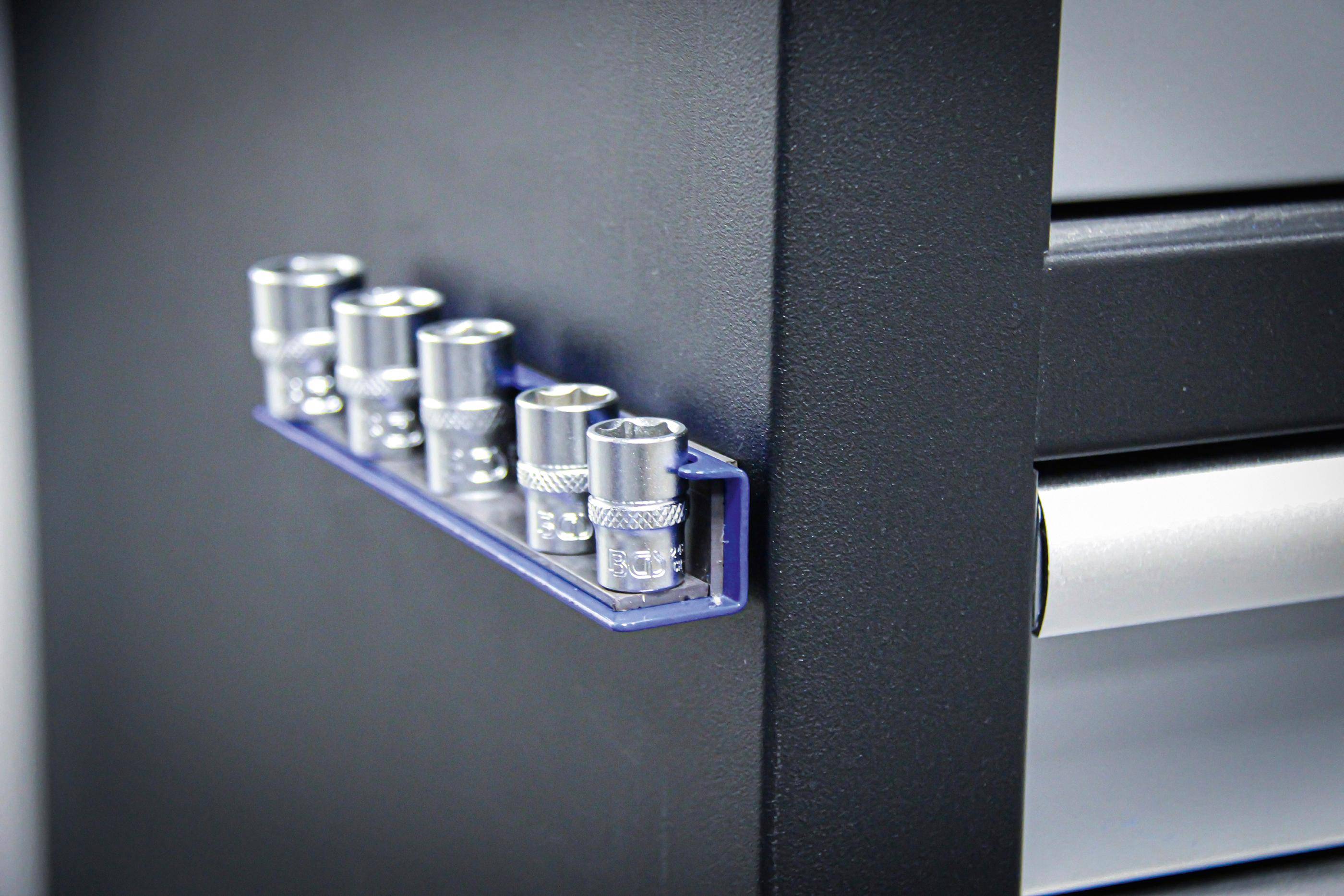 BGS Halteschiene fr Steckschlssel-Einstze | magnetisch | fr Antrieb