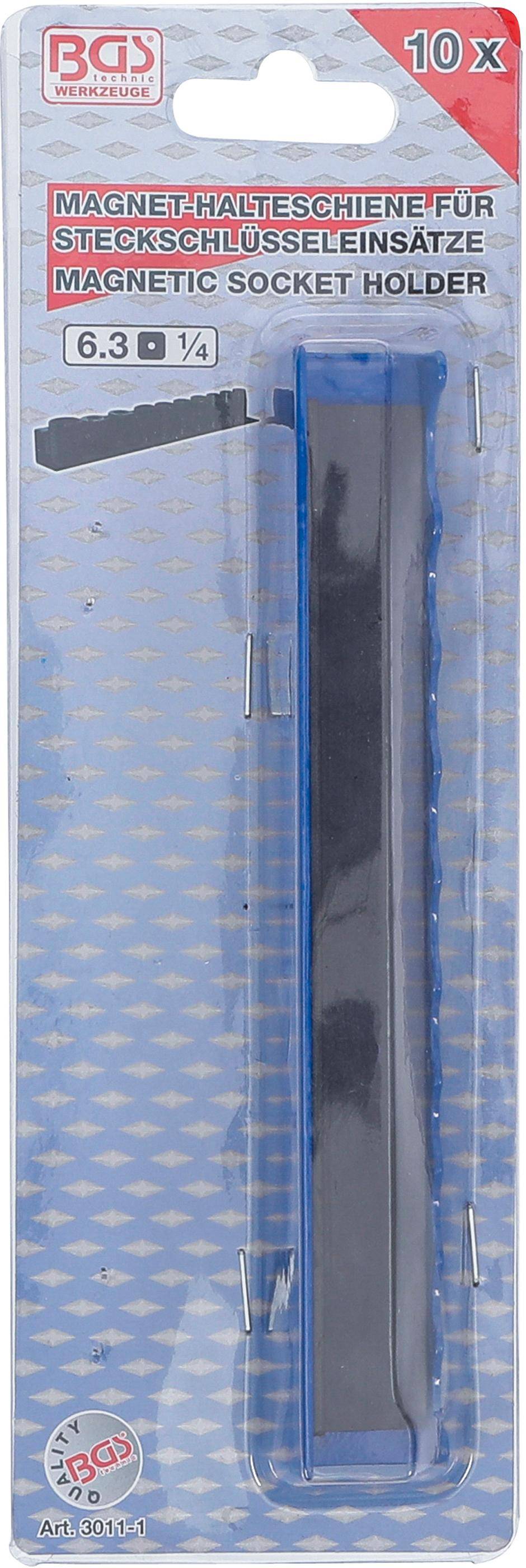 BGS Halteschiene fr Steckschlssel-Einstze | magnetisch | fr Antrieb