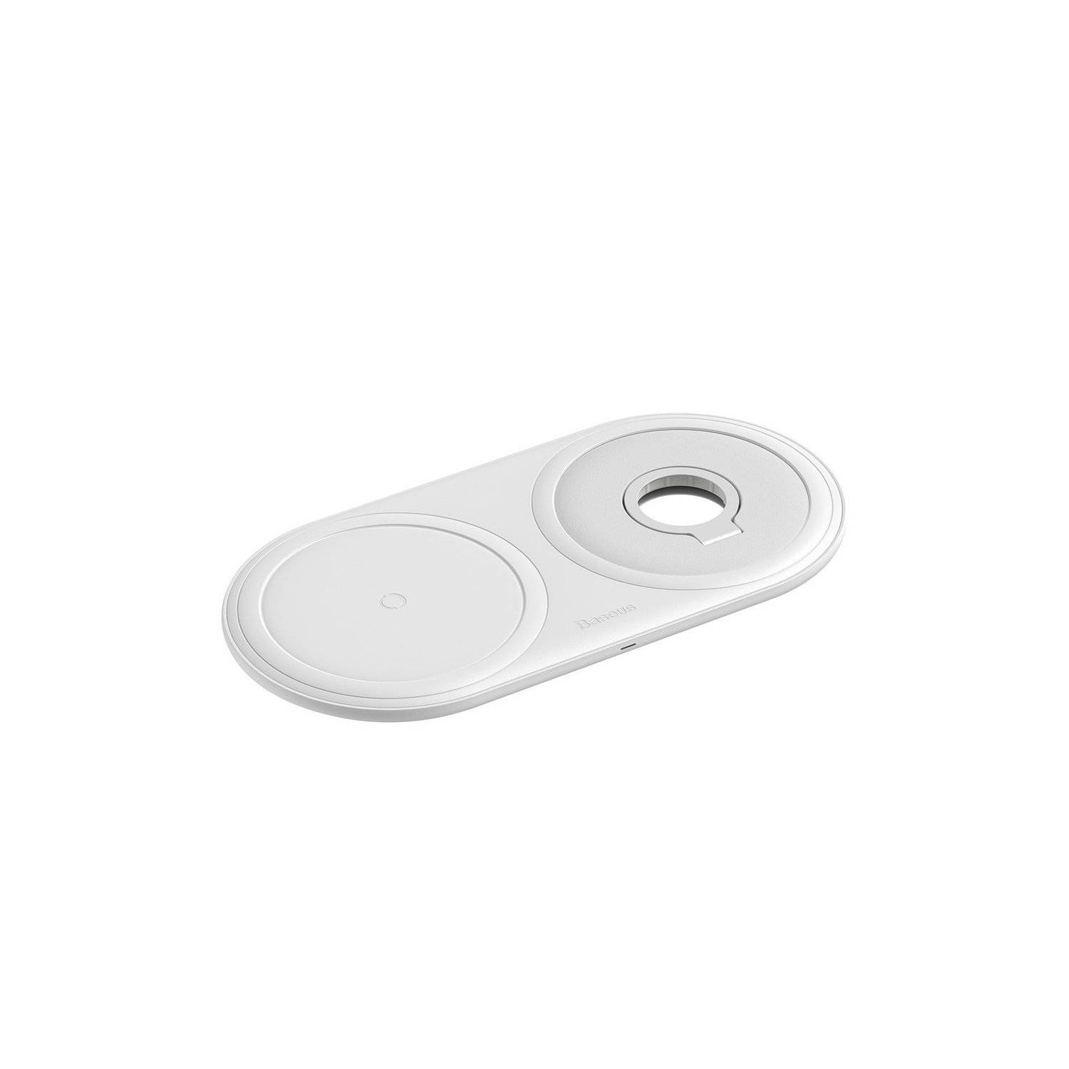 Baseus kabelloses Wireless Charger Ladegerät 10W + USB Typ C Kabel 3A 1M + Wandladegerät 12 V / 2A weiß