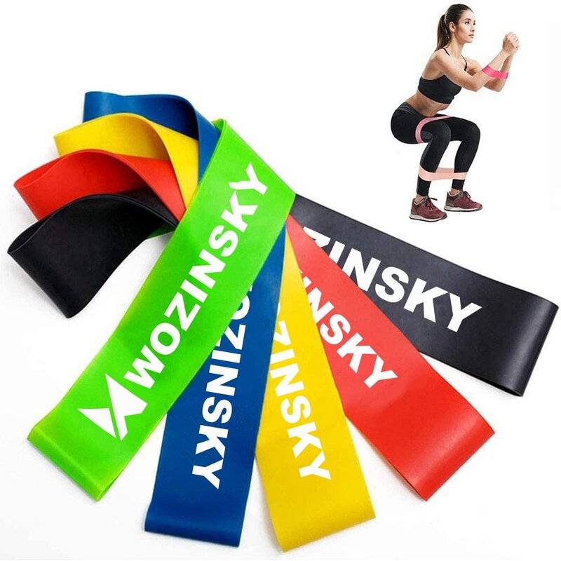 Wozinsky Übungsbänder, Widerstandsband, Gummi, elastisch, Fitness, Bänder Trainingsausrüstung für Zuhause, Stretching