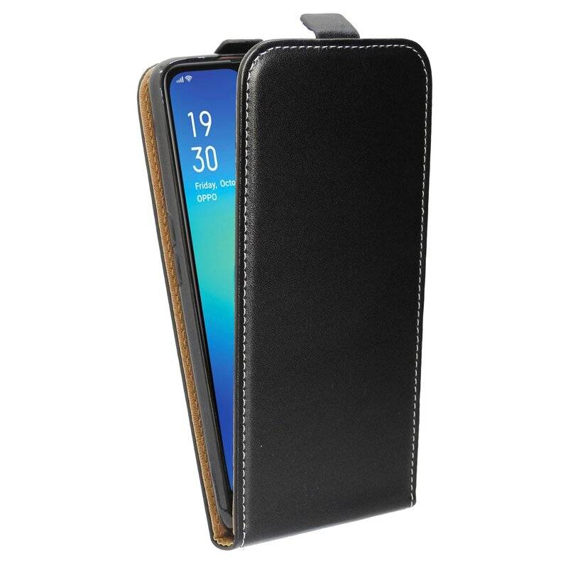 Flip Case für Oppo RX17 Neo Handy Tasche vertikal aufklappbar Schutzhülle Klapp Hülle Schwarz
