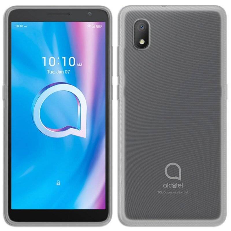 Silikon Hülle Basic für ALCATEL 1B 2020 Case TPU Soft Handy Cover Schutz Transparent