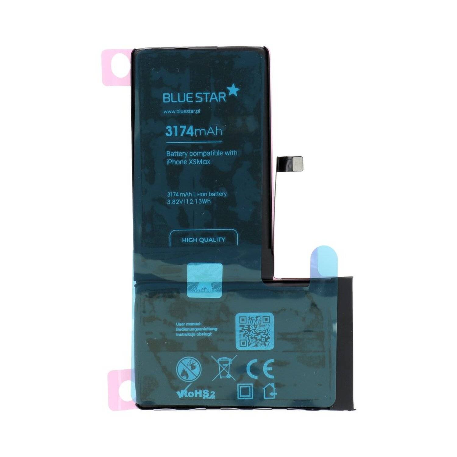 Bluestar Akku Ersatz fÃ¼r iPhone Xs Max 3174mAh Li-lon Austausch Batterie Accu