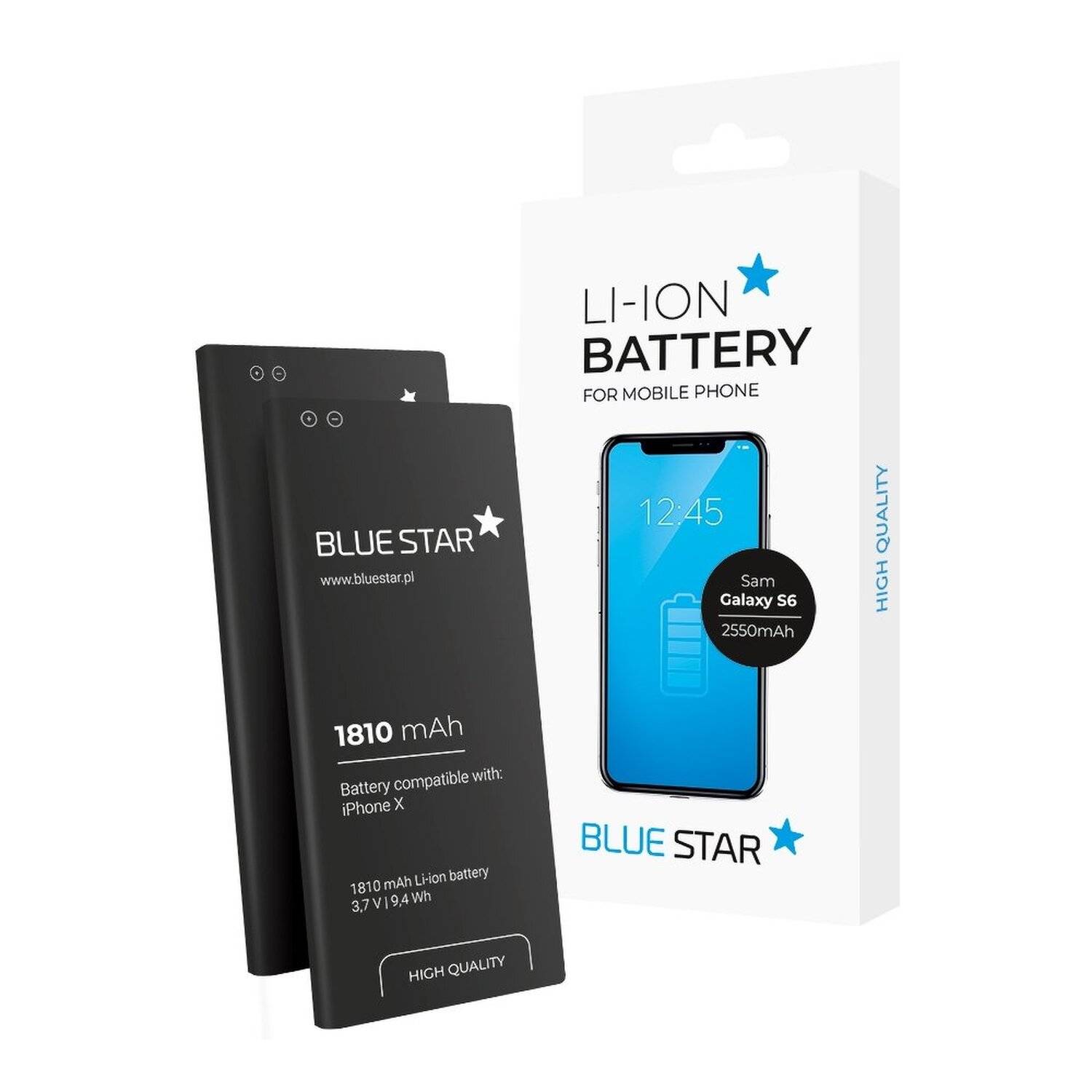 Bluestar Akku Ersatz fÃ¼r iPhone Xs Max 3174mAh Li-lon Austausch Batterie Accu
