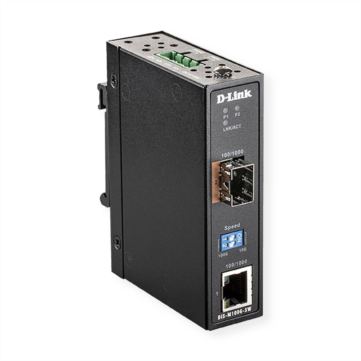 D-Link DIS M100G - Medienkonverter - GigE - 1000Base-T - RJ-45 / SFP (mini-GBIC)