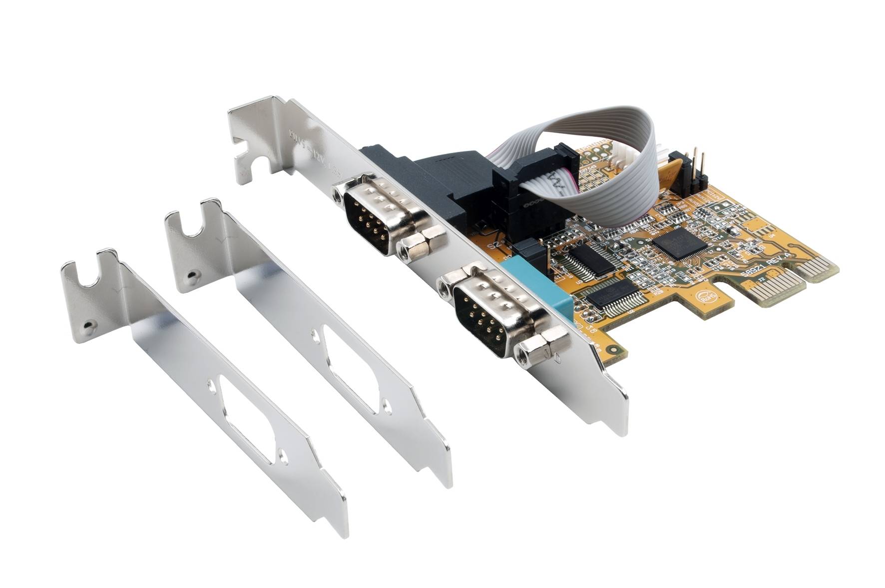 Exsys EX-44082 - Serieller Adapter - PCIe 3.0 x16 Low-Profile