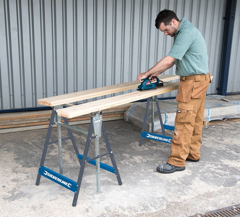 Robuster Arbeitsbock 150 kg verstellbar 810 - 1.300 mm