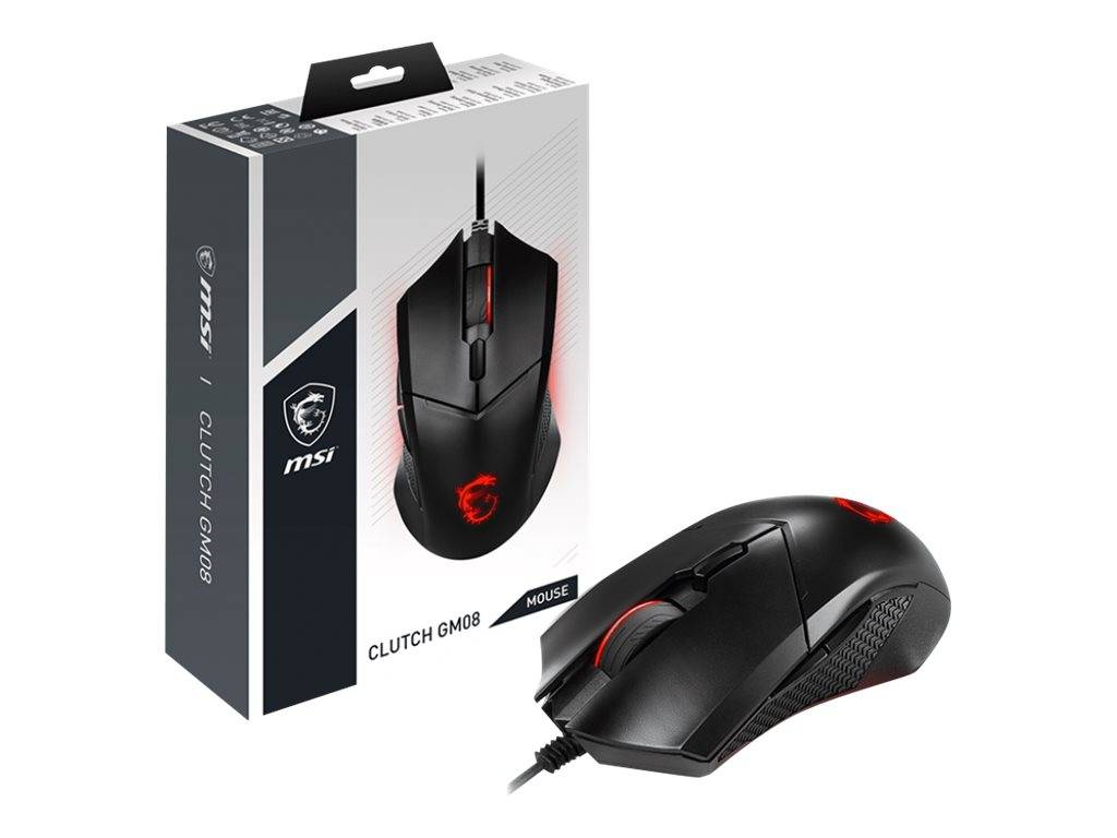 MSI Clutch GM08 - Maus - rechts- und linkshändig